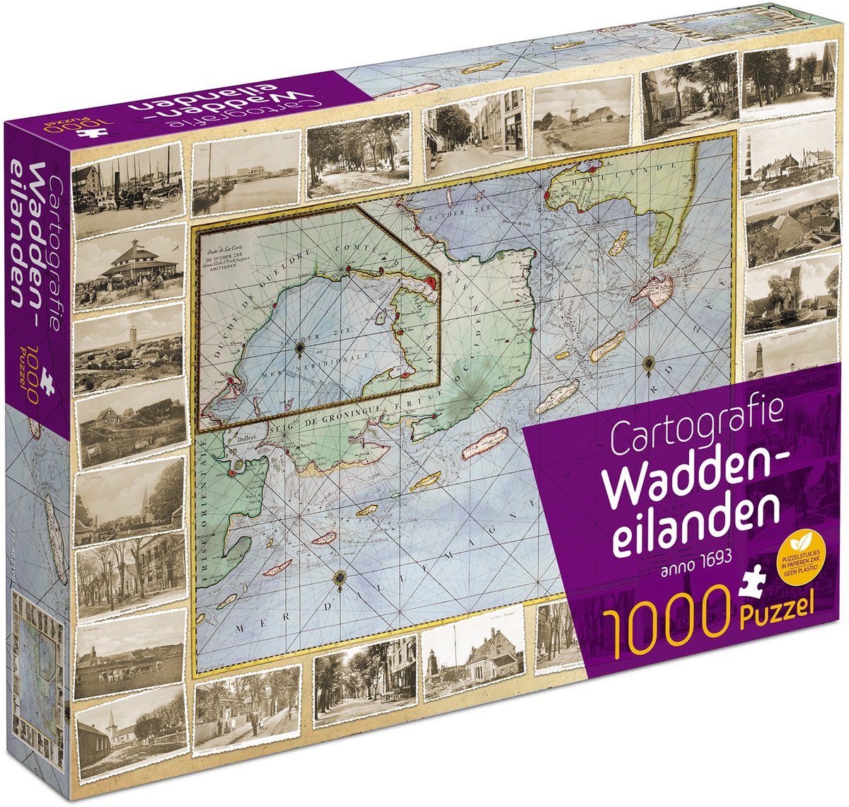 Tucker's fun factory puzzel waddeneilanden - educatief speelgoed karton.