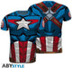 Abystyle Marvel - maglietta da uomo cosplay di Capitan America - s