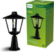 Philips led philips kinno sokkellamp - buitenlamp - zwart - e27 fitting - maximaal 25w - weerbestendig; ip44