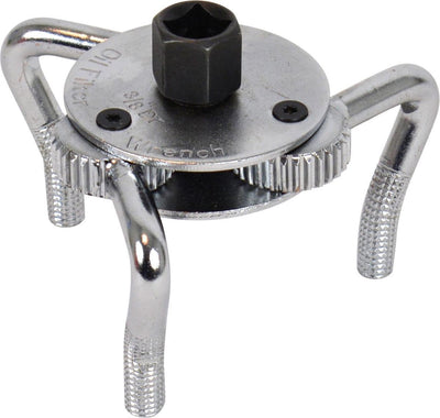 Chiave per filtro olio Carpoint a 3 gambe - 65-110 mm - per cricchetto 3 8 - chiave a bussola 21 mm - acciaio - universale