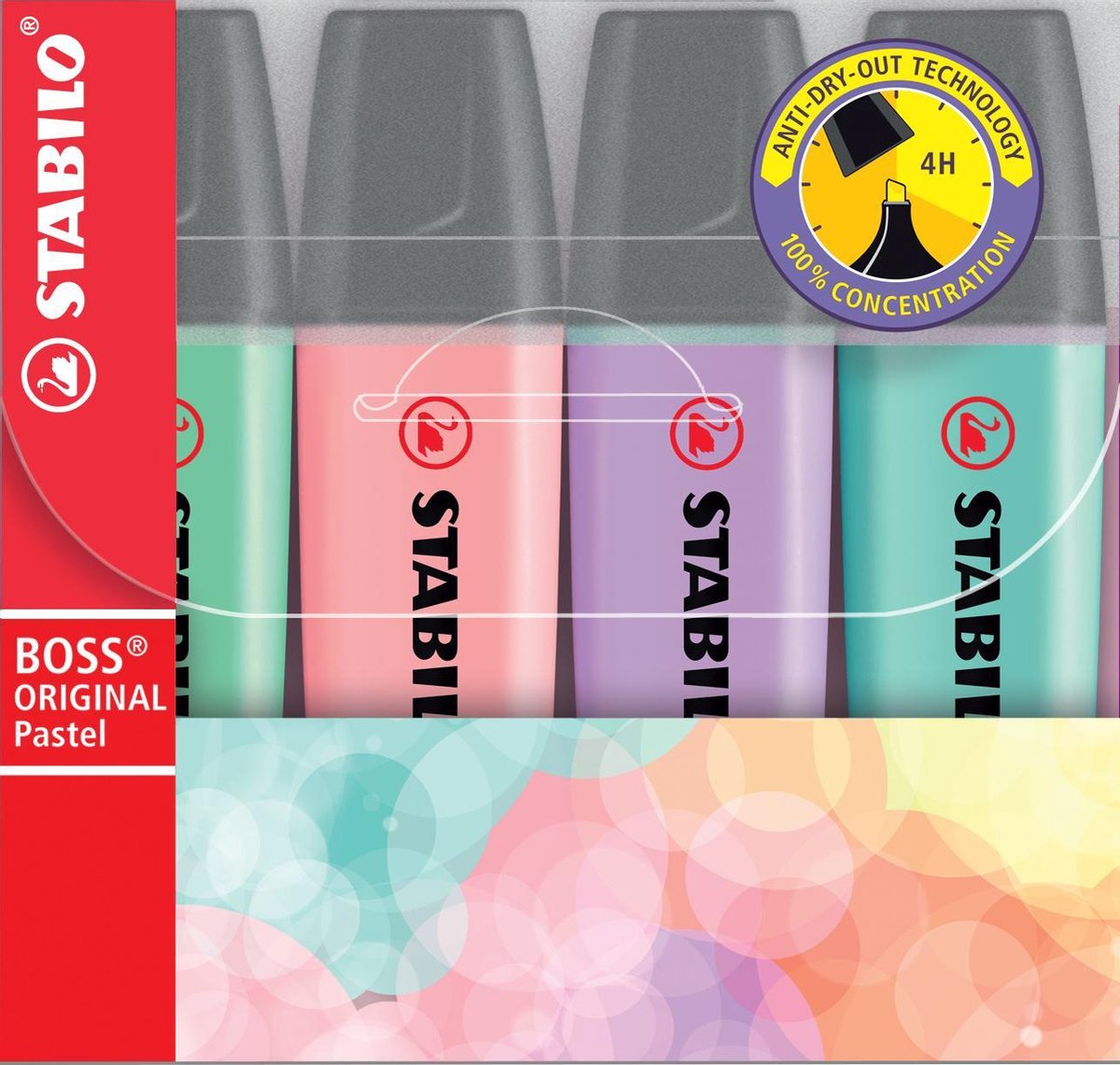 Stabilito Boss Original Pastel Marker, 4st.