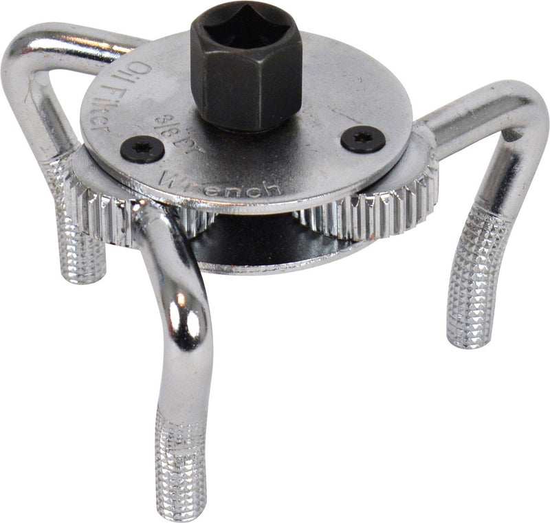 Llave para filtro de aceite Carpoint de 3 patas - 65-110 mm - para carraca 3 8 - llave de vaso de 21 mm - acero - universal