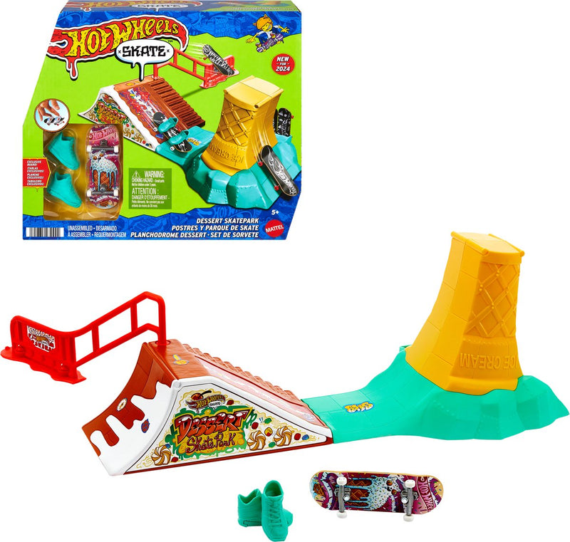 Set da gioco Hot Wheels Skate - Skate Dessert Park