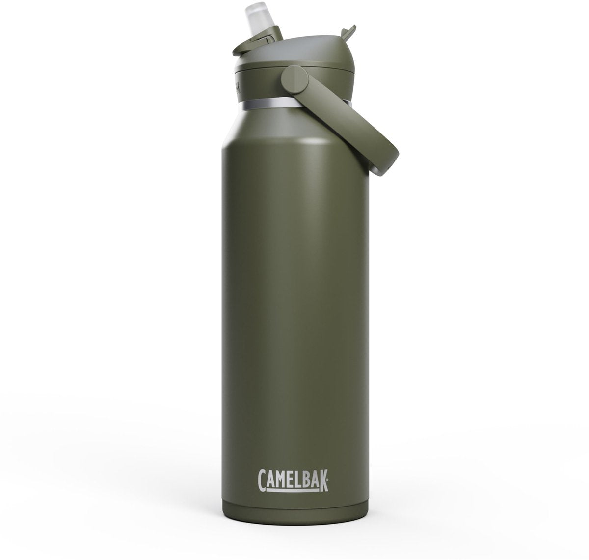 Camelbak thrive flip straw - vacuum insulated - rvs isolatie drinkfles - 1,2 l - groen (moss)