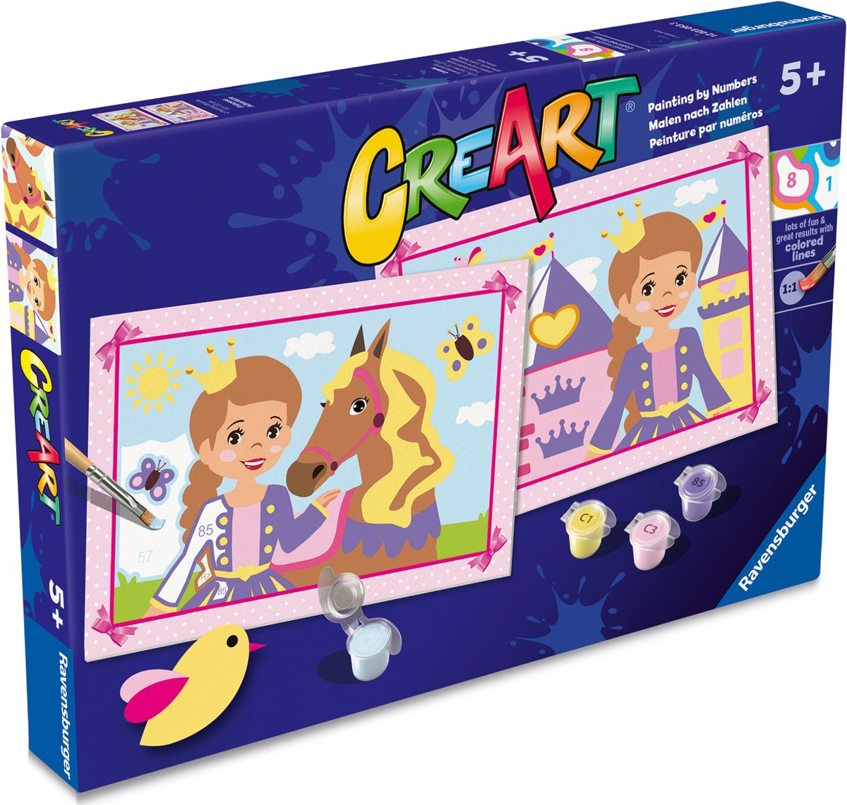 Ravensburger creart dipingi con i numeri: piccole principesse