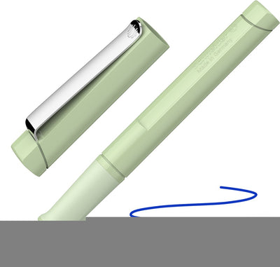 Pluma estilográfica schneider de papelería schneider - base - verde suave - punta m - s-160226