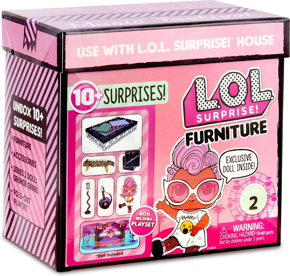 Lol. sorpresa! lol. mobili a sorpresa - festival musicale con grunge grrrl - serie 2