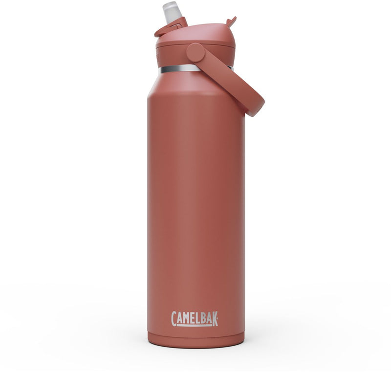 Camelbak thrive flip pajita - aislado al vacío - botella aislante de acero inoxidable - 1,2 l - rojo (rojo sierra)