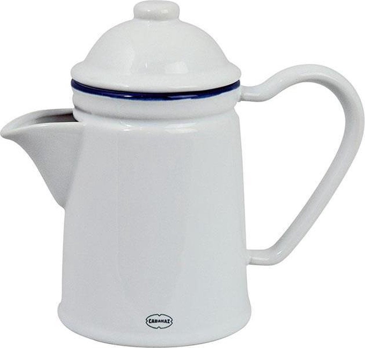 Cabanaz - brocca, ceramica, teiera, caffettiera, 600 ml, bianca