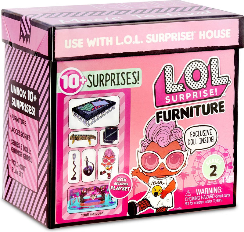 Lol. sorpresa! lol. mobili a sorpresa - festival musicale con grunge grrrl - serie 2