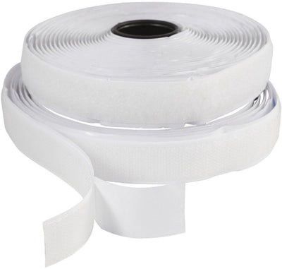 Creativ company Cierre autoadhesivo con velcro, ancho: 20 mm, blanco, 5 m 1 rollo