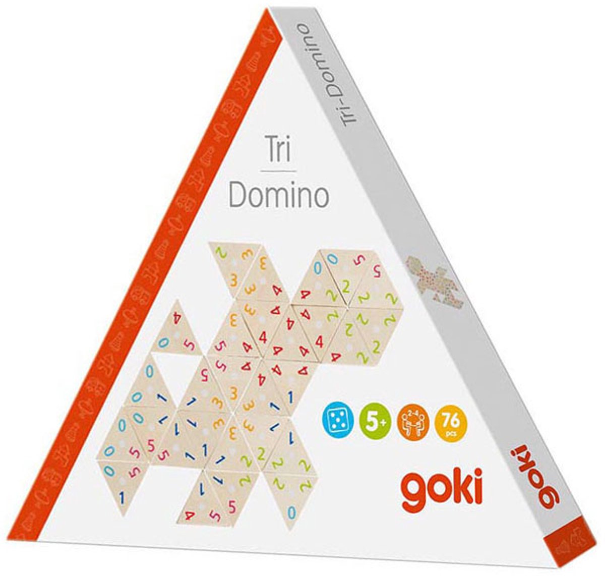 Juego tri-domino de madera de Goki