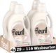 Fleuril white light - detersivo liquido - bucato bianco e colori pastello - 4x29 lavaggi - confezione risparmio