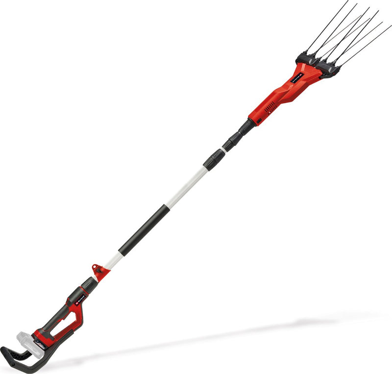 Rastrello per raccolta olive a batteria Einhell ge-fs 18 53 li solo - power x-change - 18 v li-ion - larghezza di lavoro: 28-53 cm - lunghezza manico di guida: 92 - 182 cm - incl. tracolla e supporto a parete - escl. batteria e caricabatterie