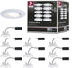 Paulmann LED empotrable Calla set básico orientable IP65 redondo 90 mm 30° 10x5,2W 10x460lm 230V regulable 4000K blanco mate