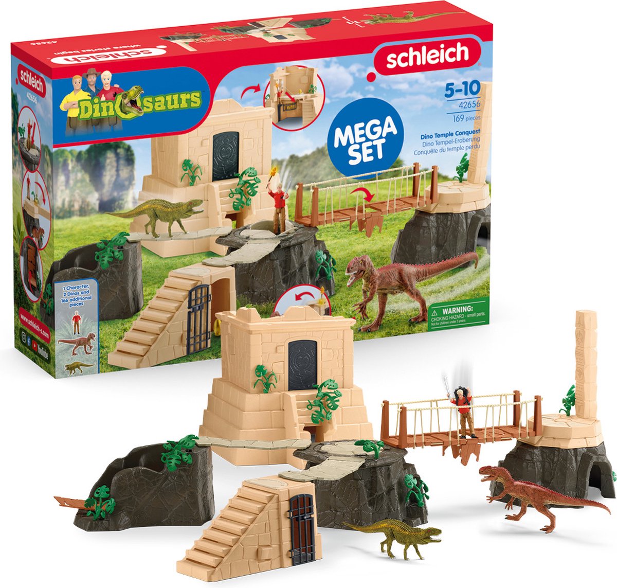 Schleich Dinosaur's Temple Conquest 42656