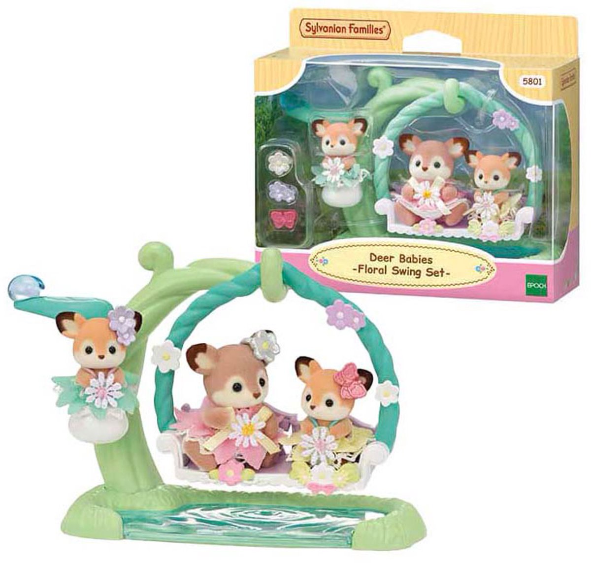 Epoch Famiglie Sylvanian Baby Hetjes Flower Swing