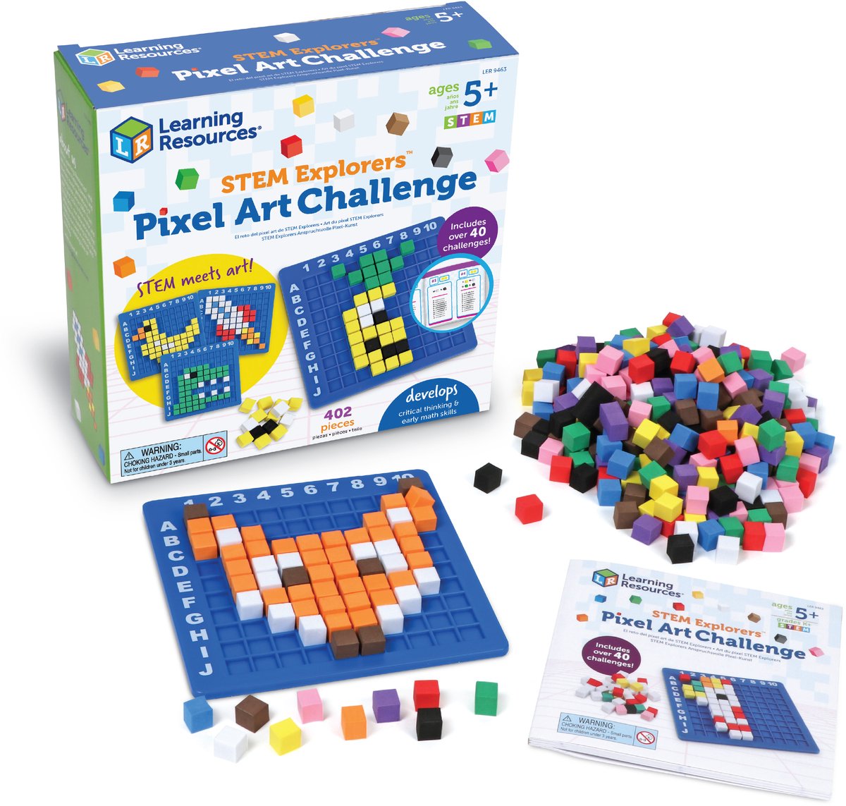 Recursos de aprendizaje: desafío de pixel art de stem explorers™ - 3+