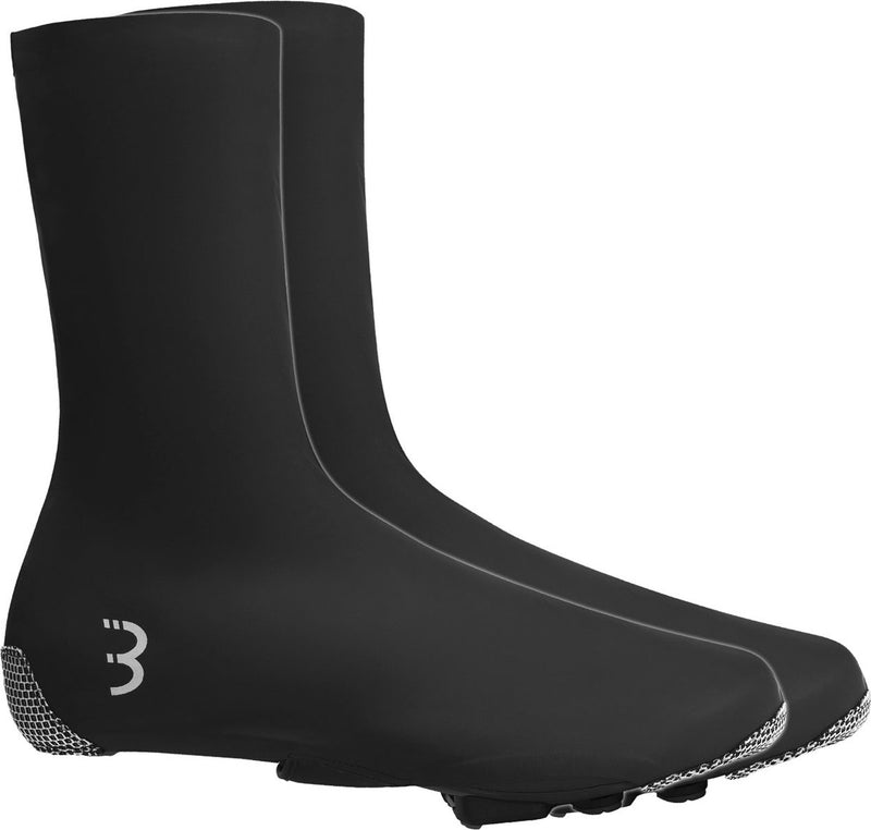 Bbb ciclismo raceflex cubrezapatillas de bicicleta sin cremallera impermeable - cubrezapatillas de ciclismo - cortavientos e impermeable - negro - talla 47 48 - bws-29