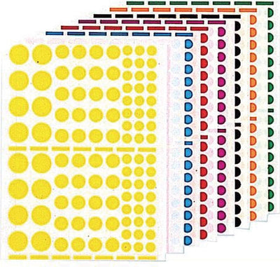 Pegatinas Agipa 1.040 piezas de círculos