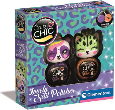 Clementoni Crazy Chic Nail Polple Orange Purple, 2st.