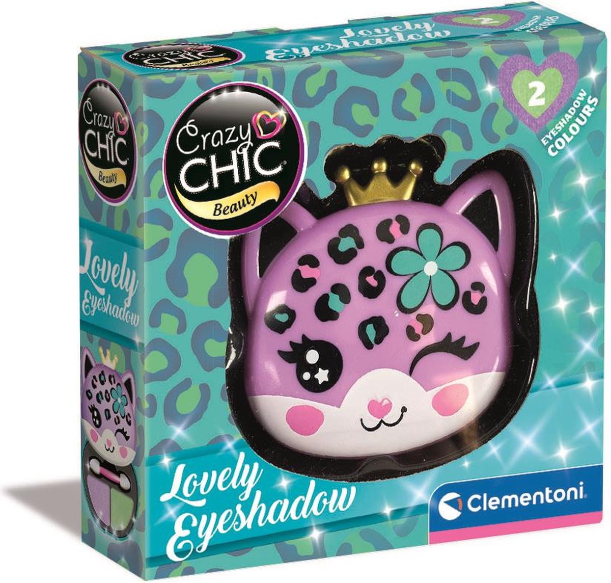 Clementoni Crazy Chic Eye Webne in Makeup Box Leopard