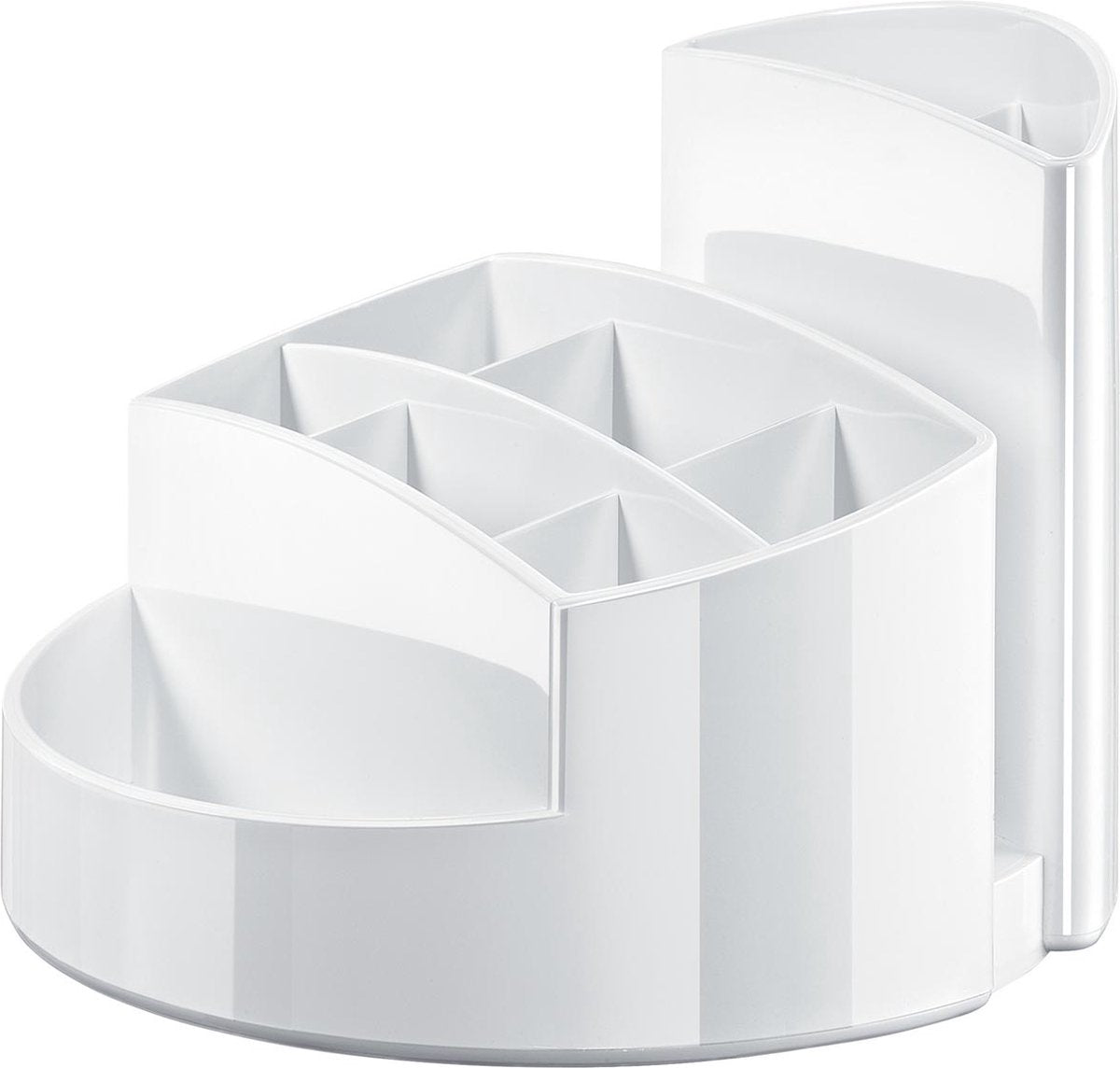 Scatola portapenne Han - Rondo - 9 scomparti - bianco lucido - ha-17460-12