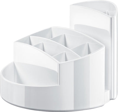 Caja para bolígrafos Han - rondo - 9 compartimentos - blanco brillante - ha-17460-12