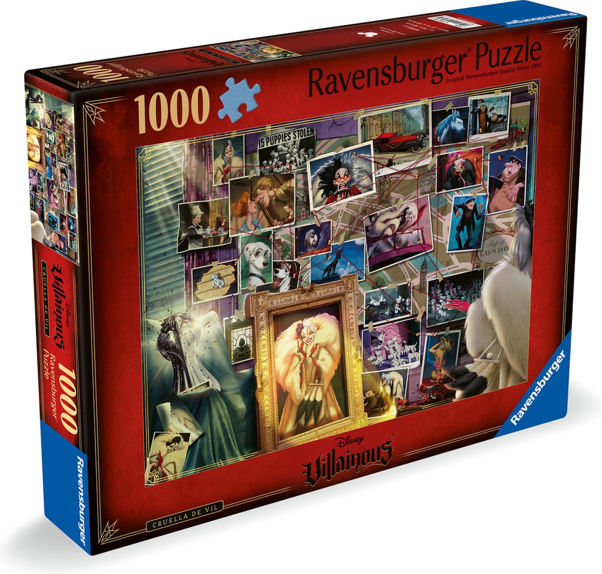 Puzzle Ravensburger Disney malvagio: Crudella de vil - puzzle - 1000 pezzi