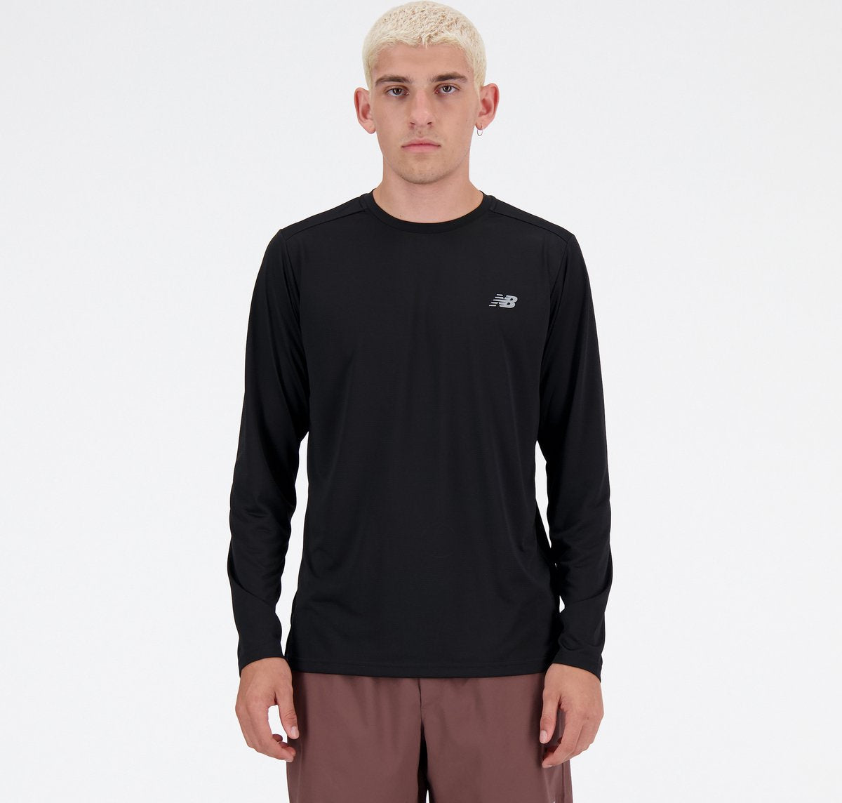 Maglione sportivo da uomo a maniche lunghe New Balance Sport Essential - nero