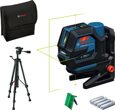 Bosch professional gcl 12v-50-22 cg - láser combinado - incluye batería 4x - trípode - tablero de puntería láser - soporte giratorio - adaptador de batería - bolsa