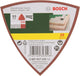 Set di fogli abrasivi Bosch da 25 pezzi per levigatrice a delta - fissaggio a strappo - grana 240