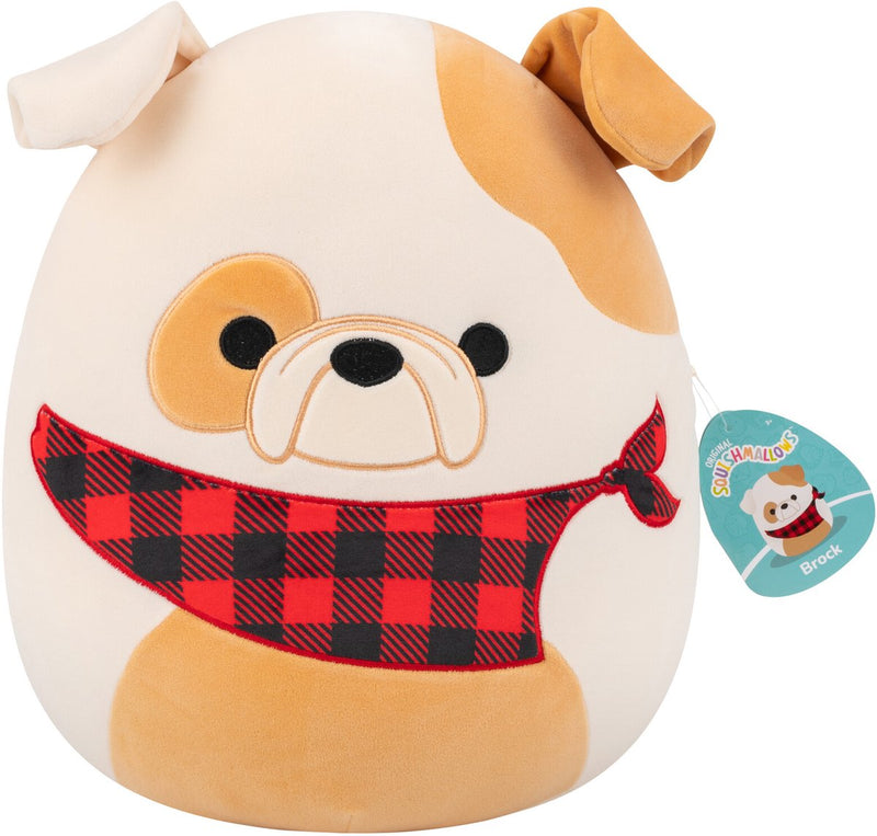 Peluche Jazwares Squishmallows - Brock il Bulldog - 30 cm
