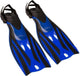 Aletas de natación Waimea - ajustables - niños - negro cobalto - talla 27-31