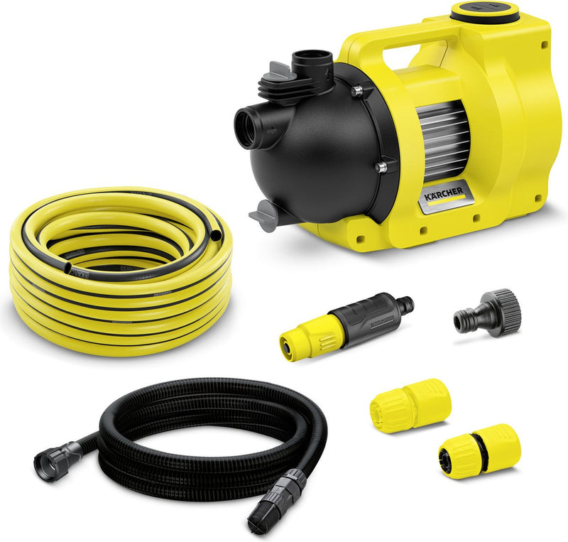 Set giardino Kärcher bp 4.500 più pompa irrigazione - resa acqua 4.500 l h - prevalenza 36 m - altezza aspirazione 8 m