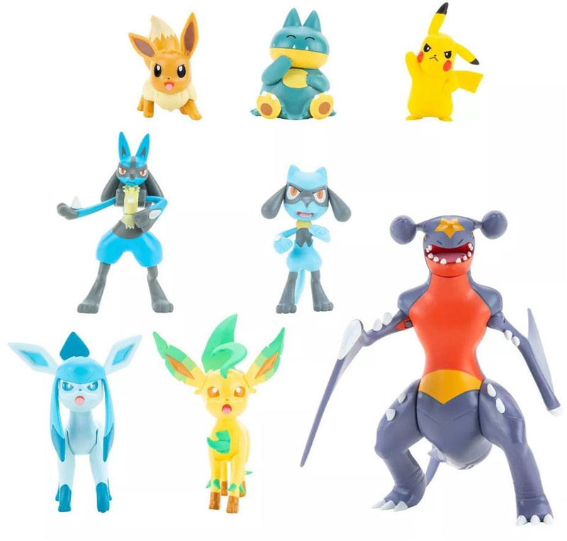 Jazwares Pokémon Battle Mini Figure Confezione da 8 mini figure della regione di Sinnoh da 5-11 cm