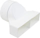 Adaptador Starx recto de redondo a rectangular 125-2 a 110x54mm (45.708.20)