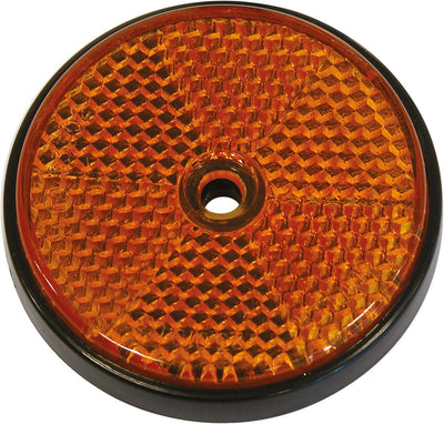 Riflettore Carpoint rotondo 70mm arancione sfuso