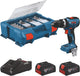 Taladro atornillador de impacto inalámbrico bosch gsb 18v-65 azul | incluido 2x cargador GBA 18v 4.0 ah gal 18v-40 | 82 accesorios - 06019n3307