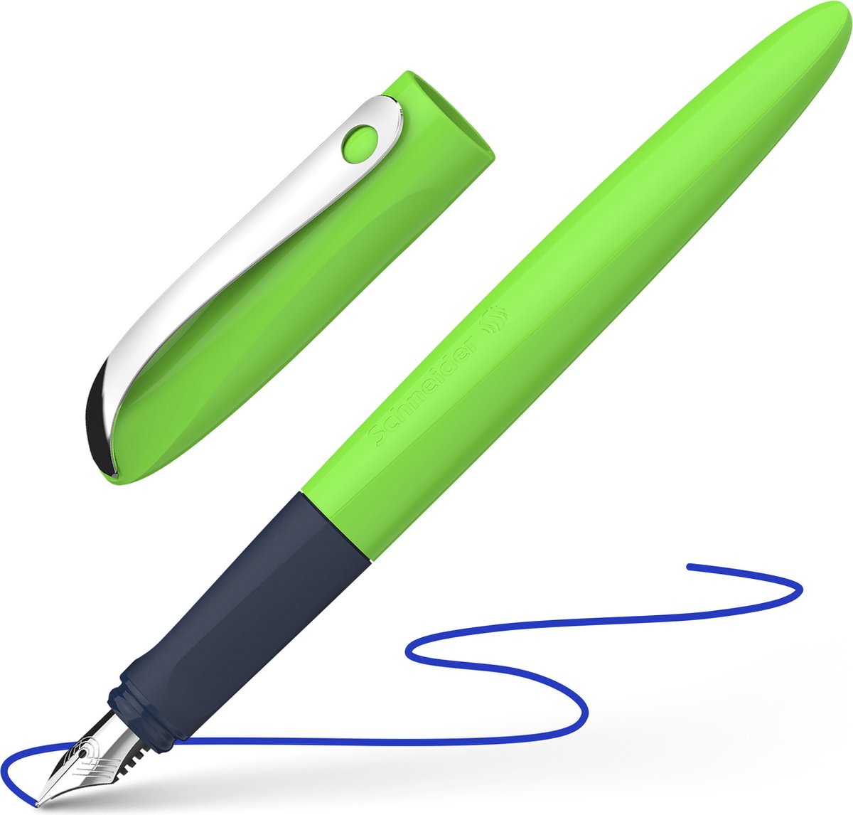 Pluma estilográfica Schneider stationery schneider - ondulada - punta a - verde - s-162134