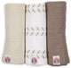 Fasce Lodger - panni idrofili - crema - 70x70 cm - 3 pezzi - cotone biologico
