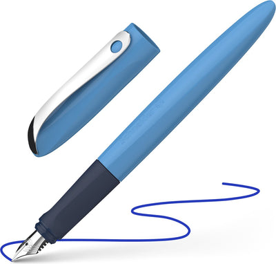 Schneider papelería pluma estilográfica schneider - ondulada - punta a - azul - s-162133