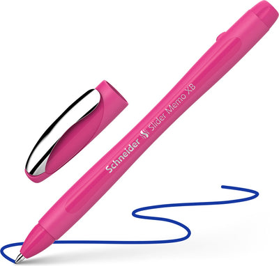 Schneider schrijfwaren schneider balpen - slider memo colour edition - schrijfbreedte xb - power pink - s-150219