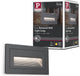 Paulmann Aplique LED exterior largo ip44 angular 103x62 mm 3000k 4w 30lm 230v negro aluminio