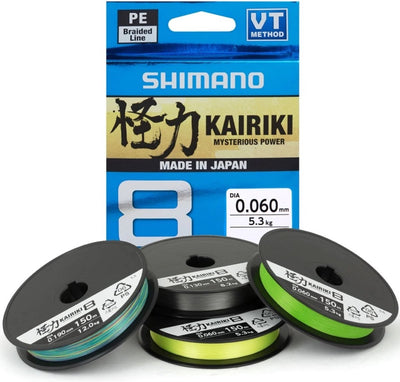 Shimano kairiki 8 150m - verde mantis