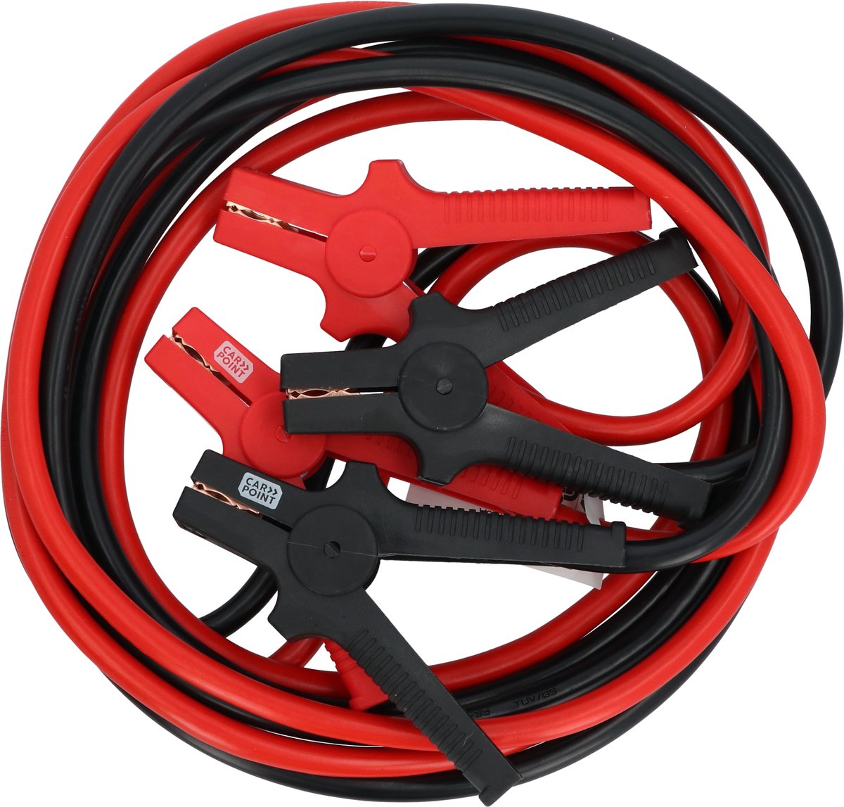 Cables de puente Carpoint 35mm² – 4,5 metros – 12 24v – tüv gs – para gasolina diesel – abrazaderas aisladas – bolsa incluida