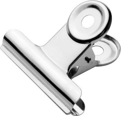 Morsetto per bulldog Westcott - 40,3x10mm - metallo - argento - 10 pezzi - morsetto per carta - ac-e10902