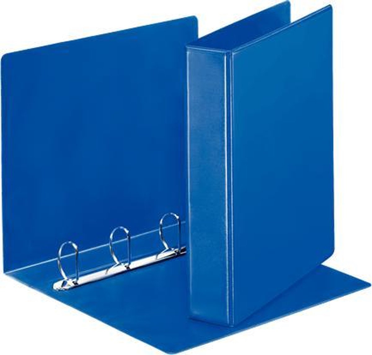 Esselte essentials panorama a4 ring binder - with 2 pockets - spine width of 62mm - capacity of 380 sheets - blue