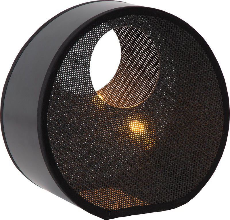 Lucide loxia - lámpara de mesa - ø 26,5 cm - 1xe14 - negro