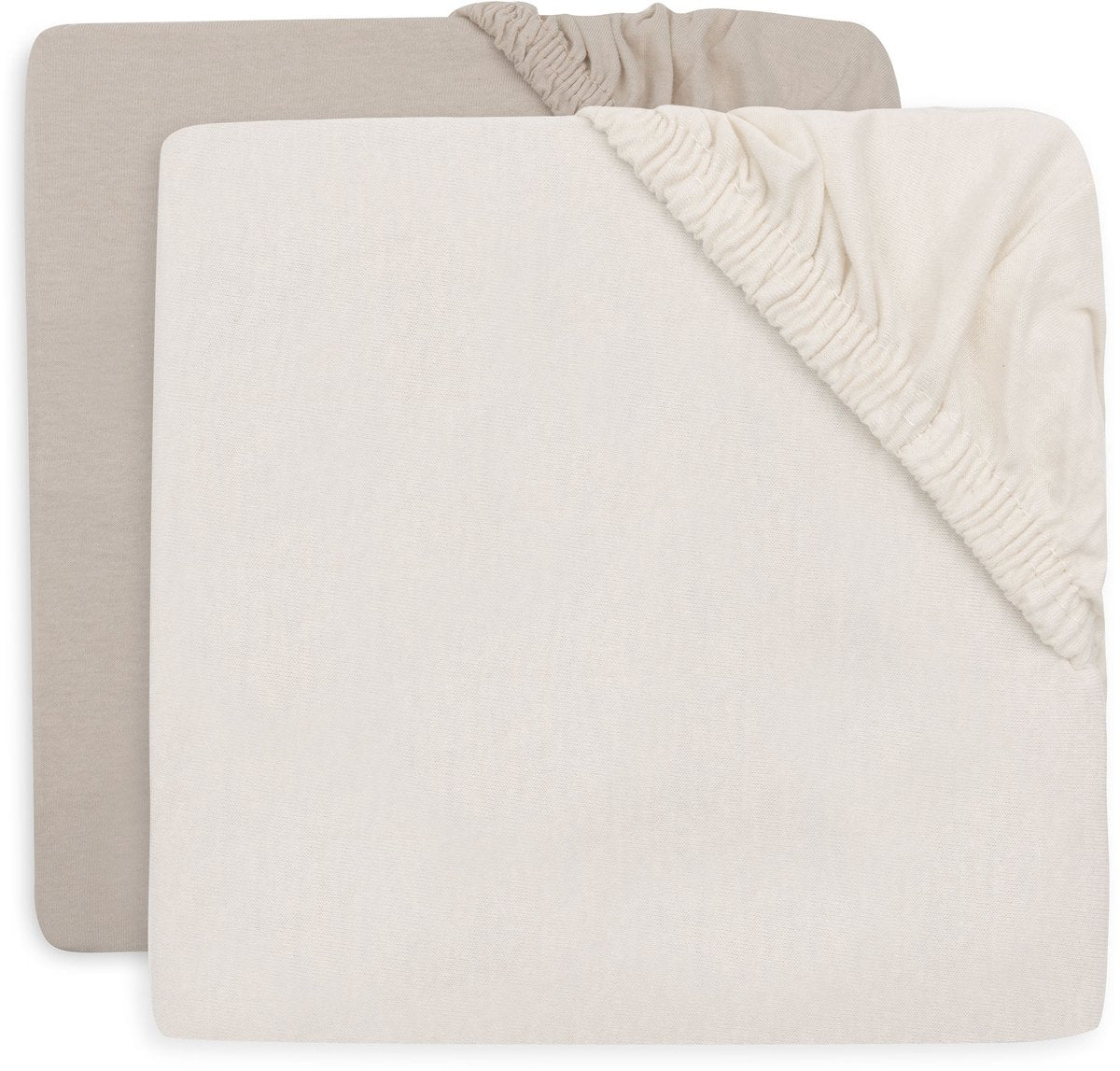 Jollein lenzuolo con angoli per letto - 70 75x140 150 cm - jersey - sabbia avena